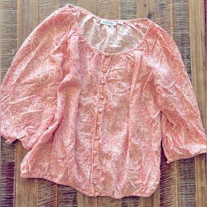 EUC St John’s Bay orange print top